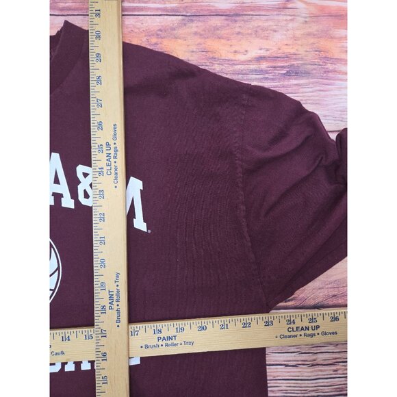 Texas A&M Basketball Long Sleeve T-Shirt XL Maroon TCX - Picture 5 of 5